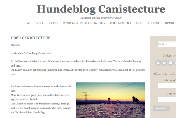 Canistecture - Der Hundeblog der anderen Art 