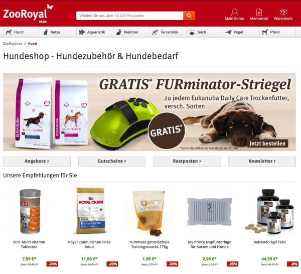 Mega geniale Gutscheine - ZooRoyal.de und ZooRoyal.at